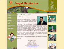 Tablet Screenshot of nepalmeditation.com
